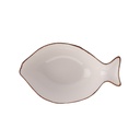 Pocillo cerámica pescado blanco 16.5cm