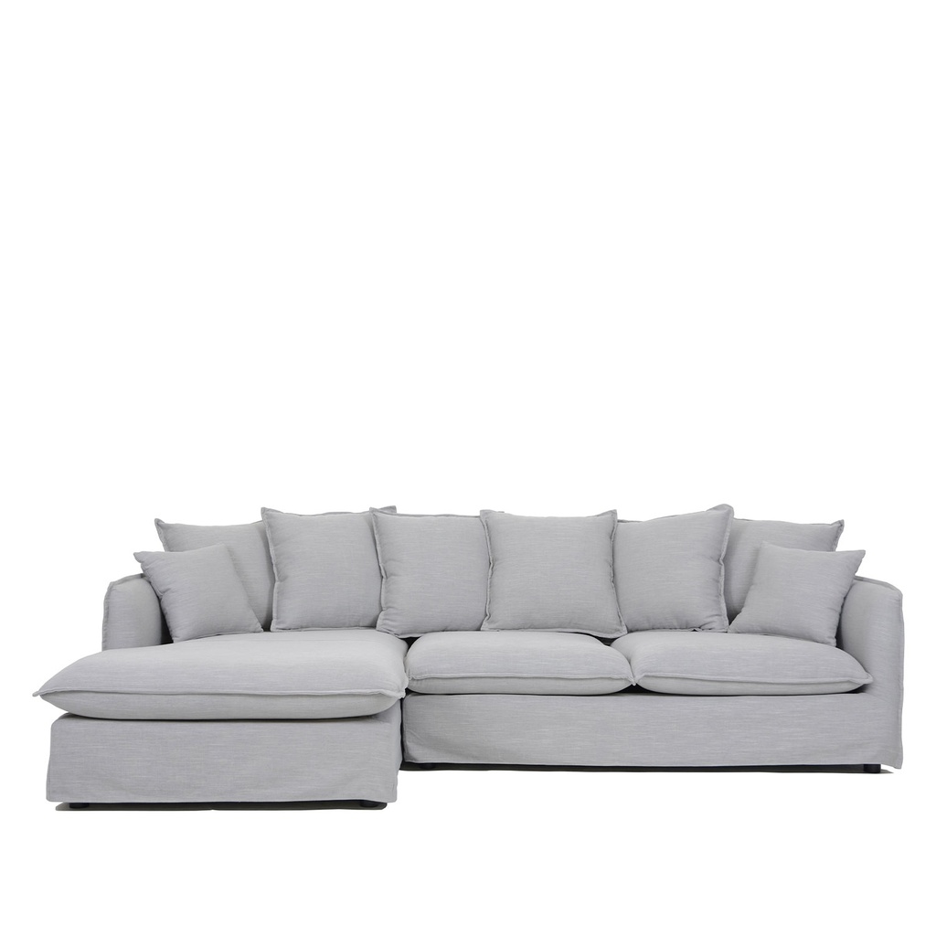 Sofá seccional izquierdo Hobart gris