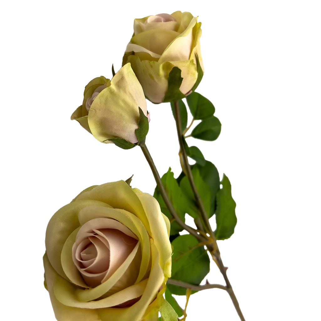 Flor rosa artificial 60cm