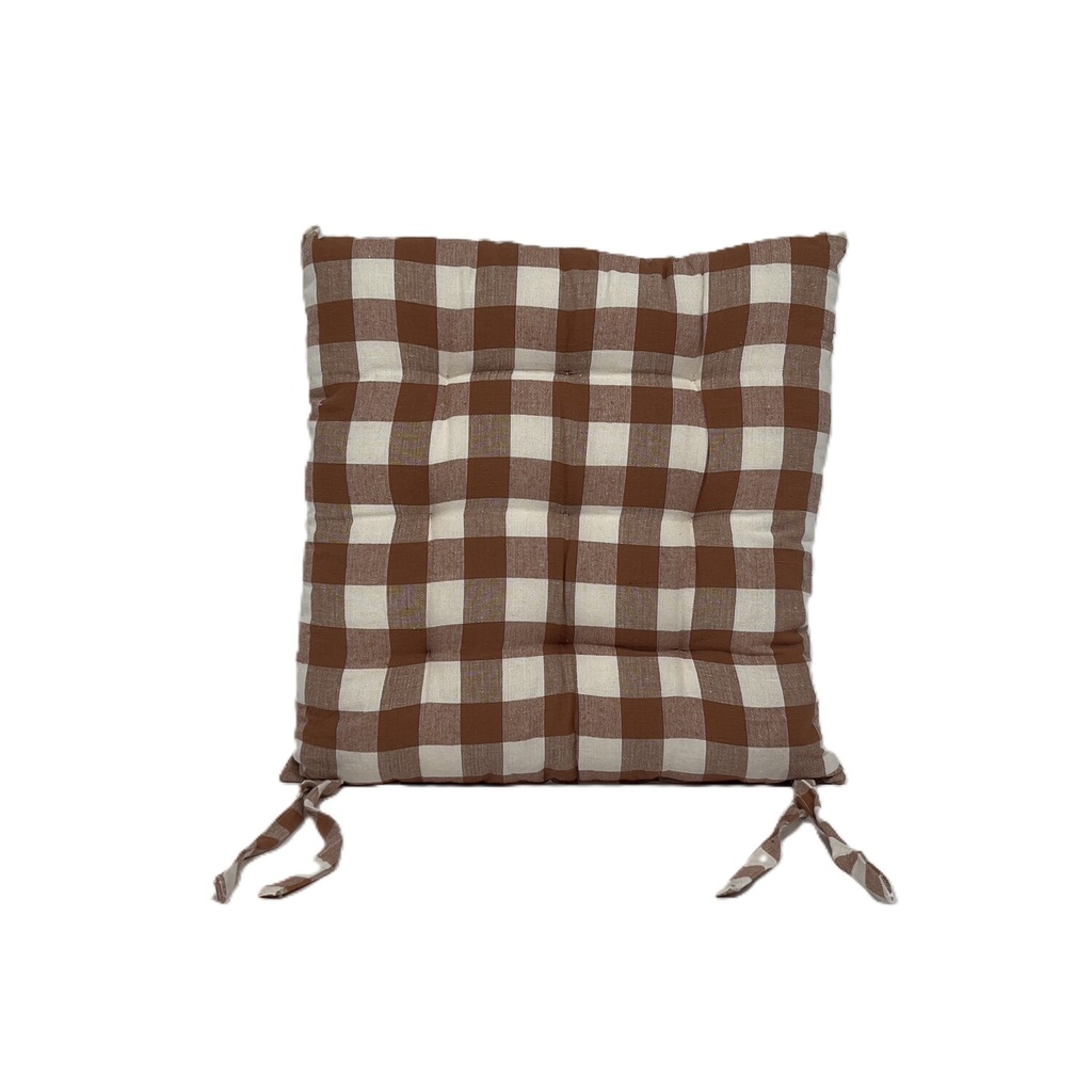 Cojín 40x40cm rojo silla cuadros