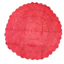 Alfombra infantil 120cm tejida rosado