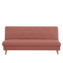 Futón con almacenaje Argis rosado