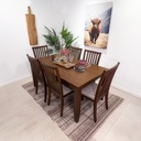 Juego Comedor 6 sillas Balui café