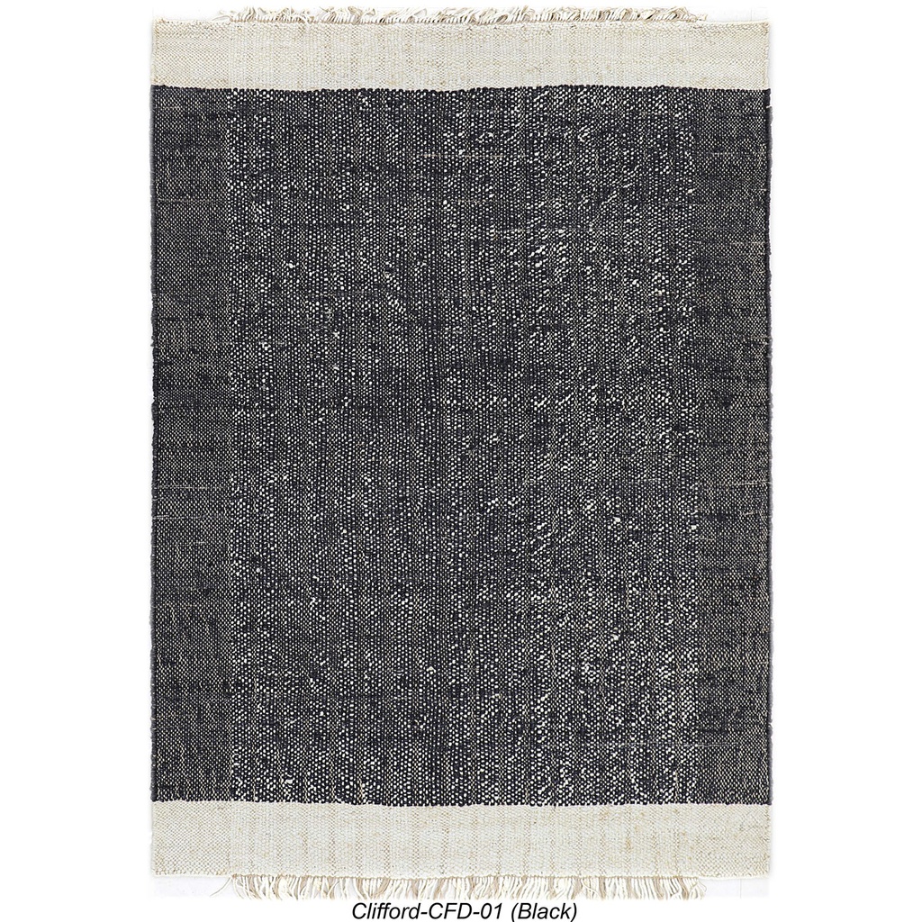 Alfombra 150x210cm Cliford negro