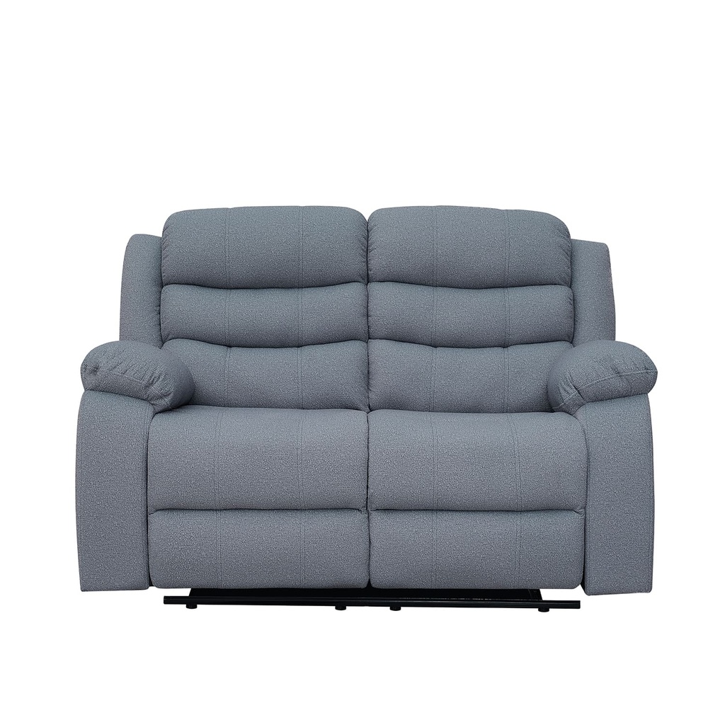 Sofá reclinable 2 cuerpos Boston gris claro 