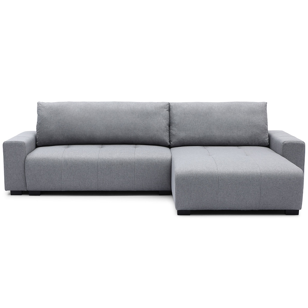 Sofa cama reversible seccional Essen gris claro