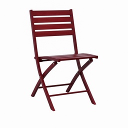 [230021852] Silla Terraza plegable roja alto 82 cm