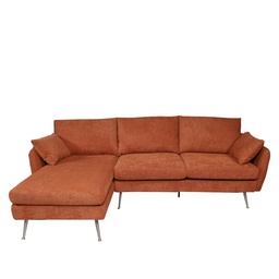 [230030728] Sofá seccional Tavira naranjo