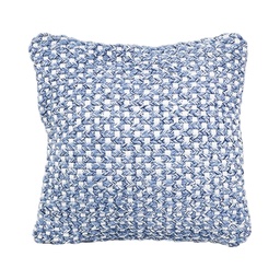 [230034250] Cojín 45x45cm pet tejido azul