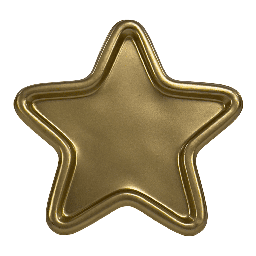 [230034354] Bandeja estrella dorada 17x17x1cm