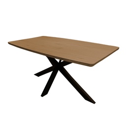 [230034609] Mesa comedor 6 puestos Bonaire madera oscura
