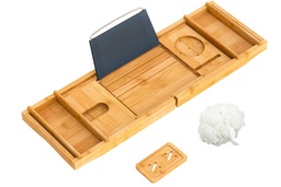 [230035327] Bandeja extensible para bañera bambú