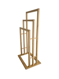 [230035330] Toallero escalera 3 barras bambú