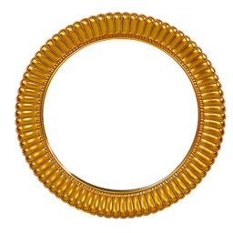 [230036666] Espejo reodondo 75cm Frani dorado